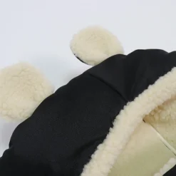 Kaiser Chancelière capuche souris en laine noir (6-36 mois)