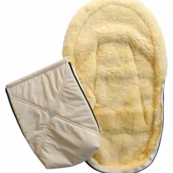 Kaiser Chancelière pour siège-auto bébé en peau d'agneau EMMY crème