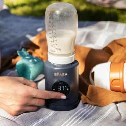 Béaba Chauffe-biberon Nomad Milk Night Blue + 3 adaptateurs