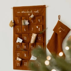 Atelier Wagram Chaussettes de Noël Gaze Caramel (personnalisable)