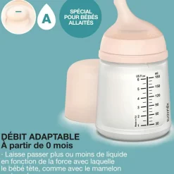 Suavinex Coffret biberon Zéro Zéro 180 ml + 1 sucette symétrique SX PRO - Reconditionné