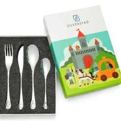 Sale Coffret couverts chevaliers et princesses personnalisable (4 pièces) Couverts