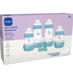 MAM Coffret naissance Ocean (4 biberons+1 sucette+1 boîte doseuse)