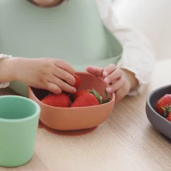 Béaba Coffret repas en silicone Minéral (4 pièces)