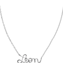 Enfant Padam Padam Collier chaîne Prénom argent (personnalisable)