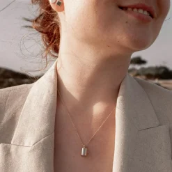 Clearance Collier personnalisable plaqué or jaune Collier Maman