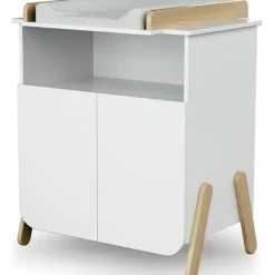 New Commode à langer en bois de hêtre Pirate blanc Commode À Langer