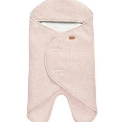 Béaba Couverture Babynomade double polaire rose poudré et blanc (0-6 mois)