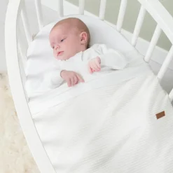 Enfant Baby's Only Couverture en teddy Sense blanche (70 x 95 cm)