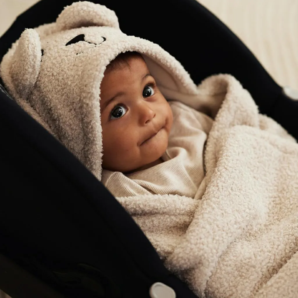 Hot Couverture nomade Bear Boucle Oatmeal (0-3 mois) Couverture Nomade