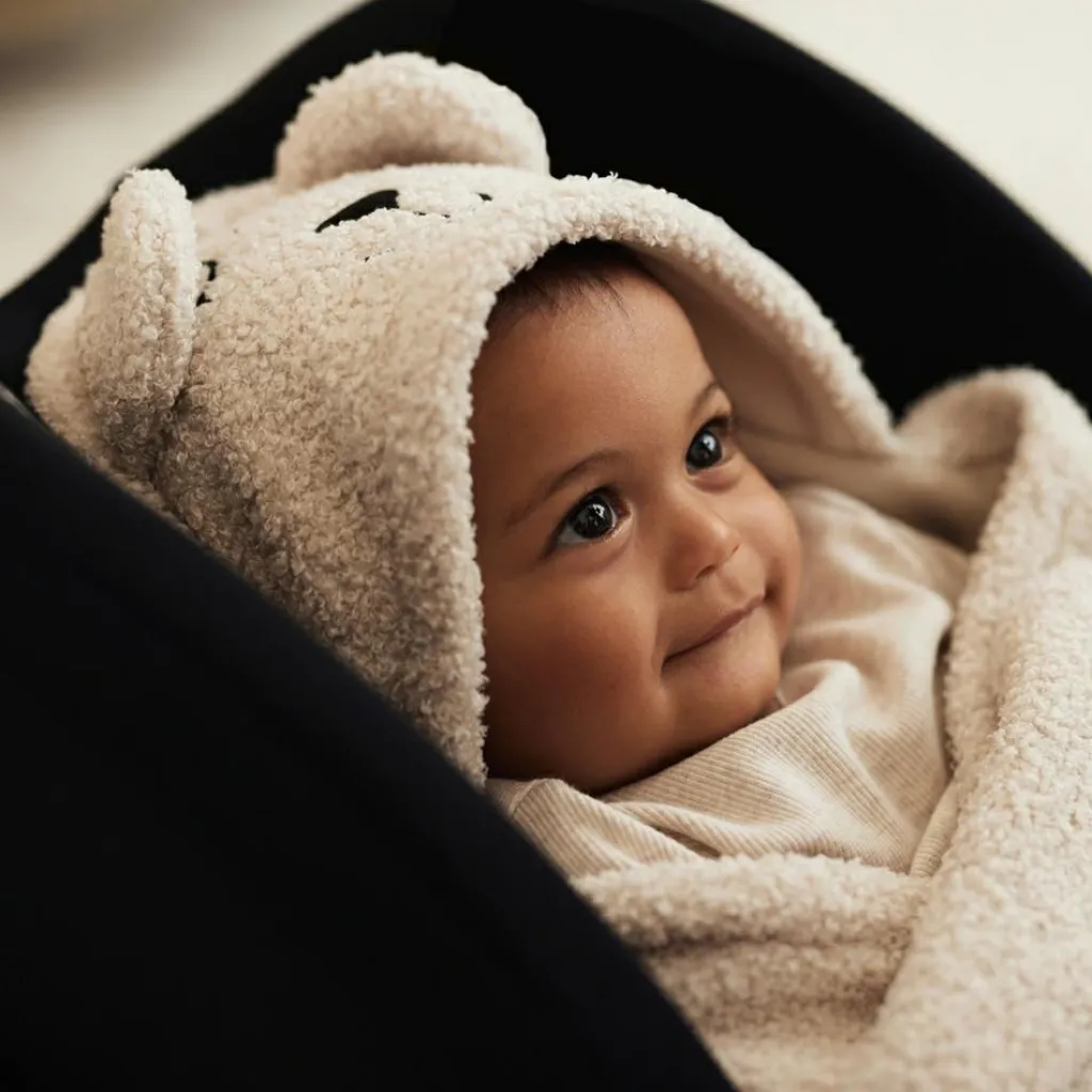 Hot Couverture nomade Bear Boucle Oatmeal (0-3 mois) Couverture Nomade