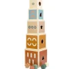 Trois Kilos Sept Cubes empilables en bois