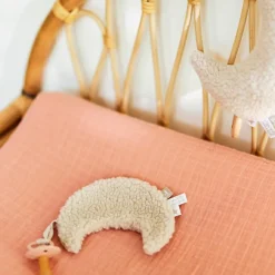 Jollein Doudou attache sucette Lune Nougat