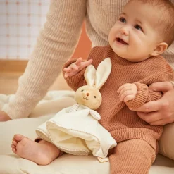 Kaloo Doudou plat Lapin rond crème