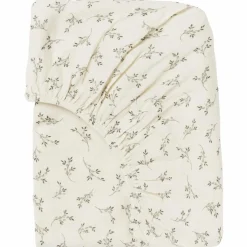 Babyshower Drap housse Olive Bloom (70 x 140 cm)
