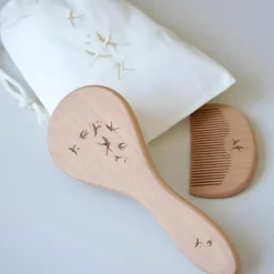 Clearance Ensemble brosse et peigne bébé hirondelles Peigne Et Brosse