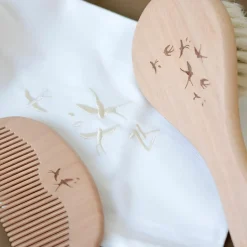 Clearance Ensemble brosse et peigne bébé hirondelles Peigne Et Brosse