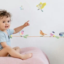 Mimi'lou Frise adhésive sticker Branche d'oiseaux (2,1 m)