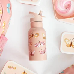 Enfant A Little Lovely Company Gourde isotherme Papillons (350 ml)