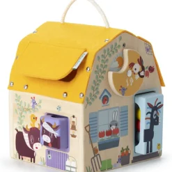 Lilliputiens Jeu d'activités en bois Maison sonore à formes
