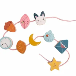 Hot Jeu de perles en bois à enfiler Après la pluie Jouet À Encastrer