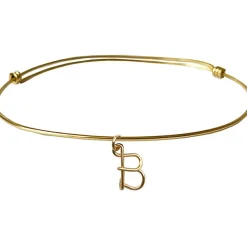 Padam Padam Jonc initial Lovely Hoop goldfilled jaune (personnalisable)