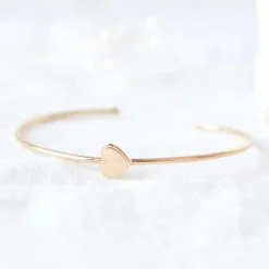 Best Jonc Joséphine en plaqué or jaune (personnalisable) Bracelet Maman