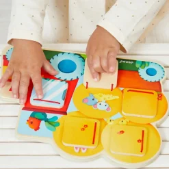 Janod Jouet Cache-cache Tracteur Ferme