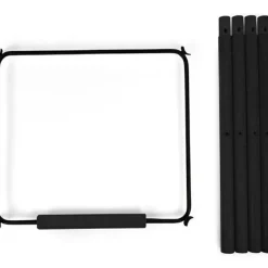 Childhome Kit de pieds longs pour chaise haute Evolu + repose-pieds en bois naturel noir et or