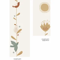 Charlie et Suzie Lé unique papier peint Motif Lili Rose