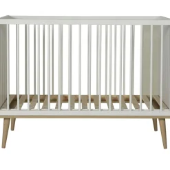 Best Lit à barreaux Flow White-Oak (120 x 60 cm) Lit À Barreaux