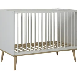 Best Lit à barreaux Flow White-Oak (120 x 60 cm) Lit À Barreaux