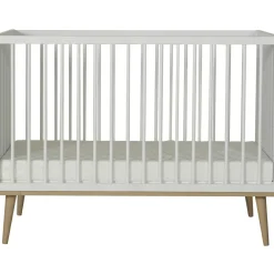 Best Lit à barreaux Flow White-Oak (120 x 60 cm) Lit À Barreaux