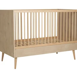 Quax Lit bébé à barreaux Cocoon Natural Oak (120 x 60 cm)