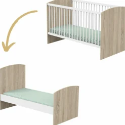 Best Lit bébé évolutif Little big bed Acces bois blanc (70 x 140 cm) Lit Évolutif