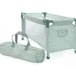 Pasito a pasito Lit de voyage pour poupée Tom Vichy vert