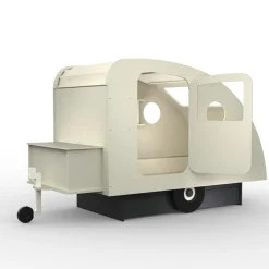 Mathy by bols Lit enfant caravane avec coffre + timon finition laquée (coloris au choix)