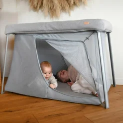 Enfant Béaba Lit parapluie 3 en 1 Eazy sleep Gris chiné et Galet