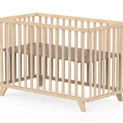 Geuther Lit pliant en bois Mayla Naturel (60 x 120 cm)