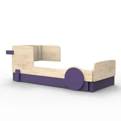 Mathy by bols Lit simple avec tiroir Discovery finition laquée (coloris au choix)