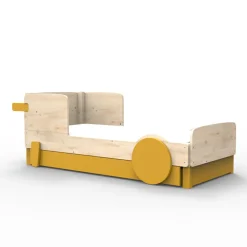 Mathy by bols Lit simple avec tiroir Discovery finition laquée (coloris au choix)