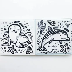 Wee Gallery Livre de bain Qui est dans l'eau ?