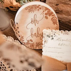 Livre d'or en bois Oh Baby (68 pages) Livre D'Or