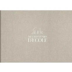 Zakuw Livre Souvenirs d'école en lin (8 périodes scolaires)