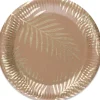 Discount Lot de 8 assiettes en carton kraft Tropi Chic palmier Assiettes En Carton