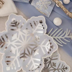 Arty Fêtes Factory Lot de 8 assiettes Flocons