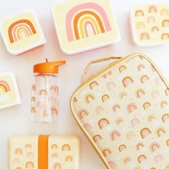 A Little Lovely Company Lot de 4 boîtes à goûter Arc-en-ciel