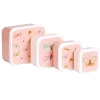 A Little Lovely Company Lot de 4 boîtes à goûter Papillons