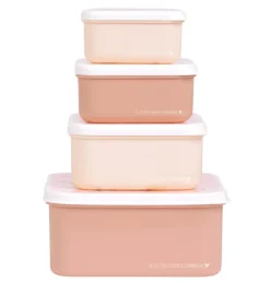 A Little Lovely Company Lot de 4 boîtes à goûter Papillons