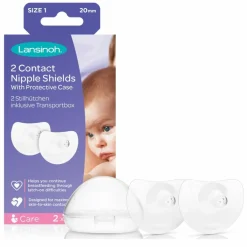 Lot de 2 bouts de sein contact T1 (20 mm) Protège-Mamelons